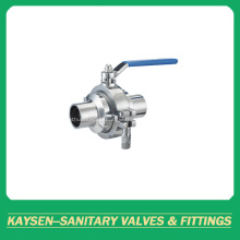 DIN Sanitary Welded Non-retention Ball Valve